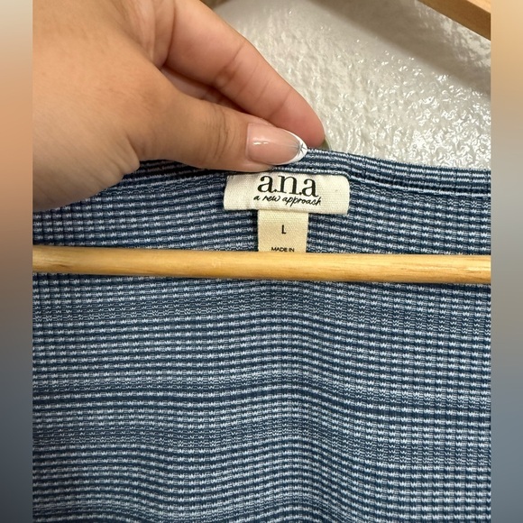 A.N.A Striped Short-Sleeve Top - Picture 3 of 7